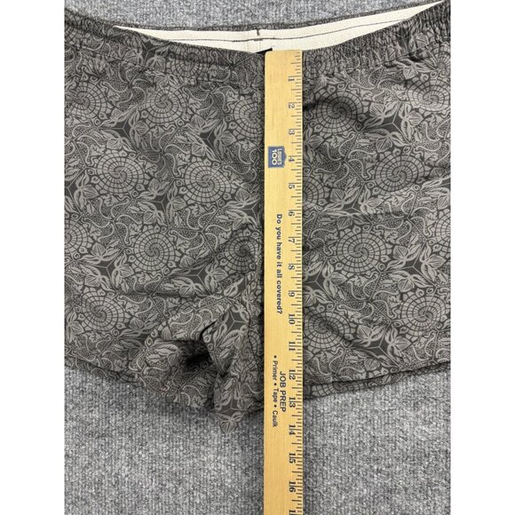 Patagonia Shorts Womens Medium Gray Floral Print Elastic Drawstring Outdoor - Picture 5 of 7